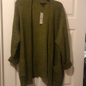 Green cardigan NWT
